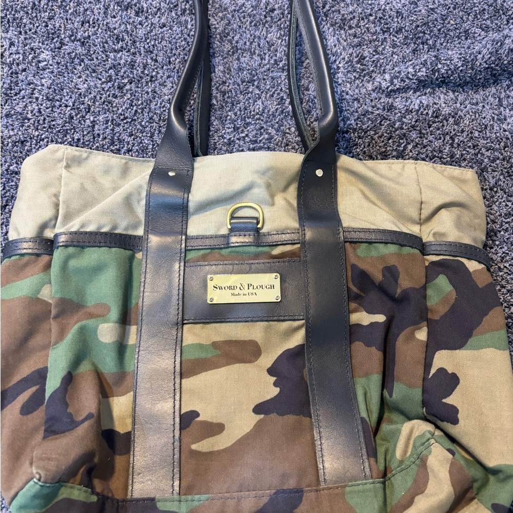 Sword and Plough Camouflage Tote Bags
